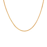 22K Gold Classy 18 Inch Bismark Square Chain